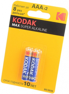 Эл-т питания Kodak LR03-2BL MAX SUPER Alkaline [K3A-2] фото 120019
