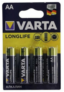 Эл-т питания VARTA LONGLIFE AA 4*BL  пальчиковые фото 114576
