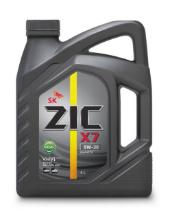 ZIC NEW X7 5w30 Diesel  SL/CF   6 л (масло синтетическое) фото 107092