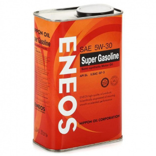 ENEOS Super Gasoline 5w30  SL, GF-3  1 л (масло полусинтетическое) фото 85449