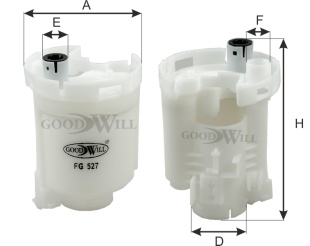 Фильтр топливный (БАК) FG 527 LL \2330021010\GOODWILL   TOYOTA COROLLA  (JS. FS6300) (SAK. FS-1149) фото 126182