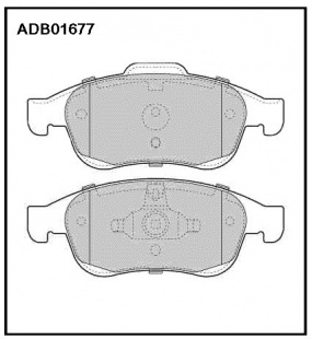 Дисковые передние тормозные колодки Allied Nippon ADB01677 фото 120347