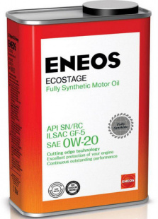 ENEOS Ecostage Synthetic 0w20  SN/RC, GF-5  0,94 л (масло синтетическое) фото 114470