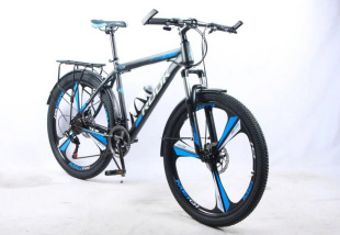 Велосипед 26" Rook MS265D, черный/синий MS265D-BK/BU фото 125178