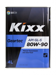 KIXX  GEARTEC GL-5  80w90   4 л (масло полусинтетическое) фото 106370