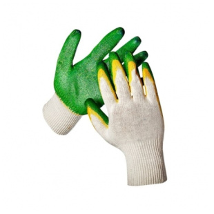 Перчатки Х/Б ДВОЙНОЙ  ОБЛИВ 13 кл ЛАЙТ (580 Р) фото 123150