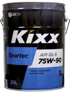 KIXX  GEARTEC GL-5  75w90  20 л (масло полусинтетическое) фото 94356
