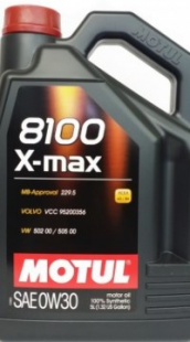 MOTUL 8100 X-Max 0w30  SL, A3/B4   5 л (масло синтетическое) 106571 фото 108171