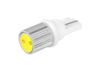 Автолампа диод T10 (W5W) 12V  1 SMD 1-конт радиатор Белая SKYWAY комп.2 шт S08201098 фото 128362