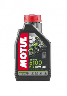 MOTUL 5100 4T 10w30  SM/SG   1 л (масло полусинтетическое) 113176/104062 фото 114741