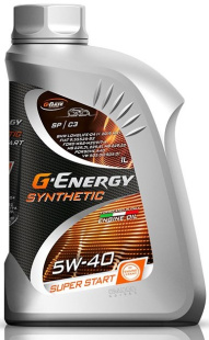 G-Energy Synthetic Super Start 5w40 SP/CF, C3  1 л (масло синтетическое) фото 127016