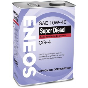 ENEOS Super Diesel 10w40  CG-4  4 л (масло полусинтетическое) фото 89985