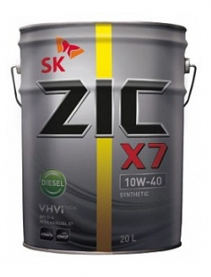 ZIC NEW X7 10w40 Diesel  CI-4/E7  20 л (масло синтетическое) фото 95821