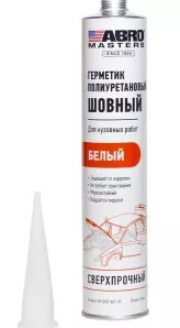 Герметик полиуретановый шовный ABRO MASTERS (белый) 310 мл фото 126427