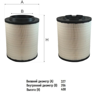 Фильтр воздушный AG 1142 \21834205\GOODWILL   (P951102) (AF27970) (SAK. A-71400) (MANN. C331460/1) фото 134914