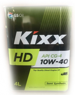 KIXX D HD 10w40  CG-4  дизель  4 л (масло полусинтетическое) фото 87154