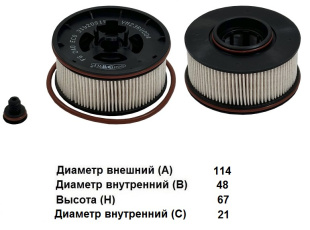 Фильтр топливный FG 240 ECO \КАТР\31920S1900\GOODWILL    HYUNDAI Santa Fe IV TM  (18-)  (JS. FE1042) фото 127549