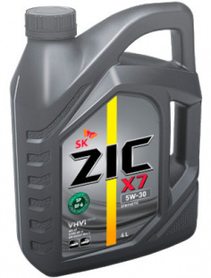 ZIC NEW X7 5w30  SP, GF-6   4 л (масло синтетическое) фото 116526