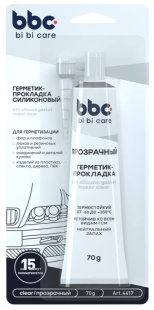 Bibi Care  Герметик-прокладка силиконовый прозрачный (85 г) 4417 фото 125533