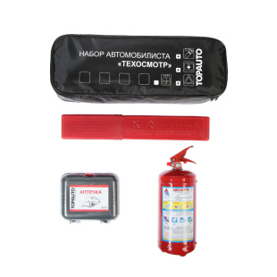 Набор Автомобилиста Техосмотр 2 (Сумка,  ОП-2 , Аптечка по ТУ , Знак RT-199 EAC) НАТ2-2 фото 129629