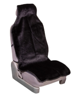 Накидка сиденья меховая искусственная мутон 1 предм. SKYWAY ARCTIC standart Черный S03001092  фото 126285