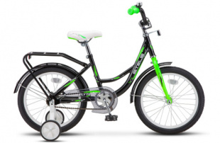 STELS Велосипед Flyte 16"  (11"Черный/ Салатовый), арт. Z011 фото 101315