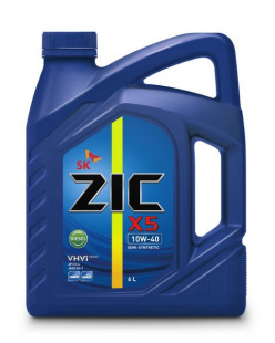 ZIC NEW X5 10w40 Diesel  CI-4  6 л (масло полусинтетическое) фото 94117
