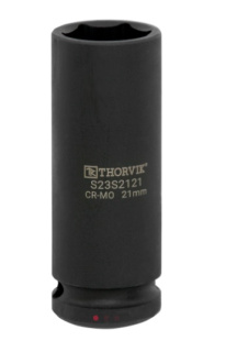 Головка торцевая ударная глубокая 1/2"DR, 21 мм, S23S2121 фото 135033