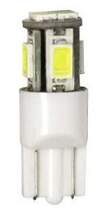 Светодиод 12V T10  6SMD (5630/5730) W2.1x9.5d WHITE (уп. 10 шт) 12T10-W\6SMD5630 (W5W) фото 137096