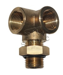 Фитинг c контргайкой и уплотнением угловой М22х1,5 F16x1,5 , INF.11.M22F16L2 фото 135951