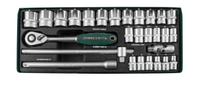 Набор головок торцевых 1/2"DR, 8-34мм, 28 предметов S04H4728S фото 128333