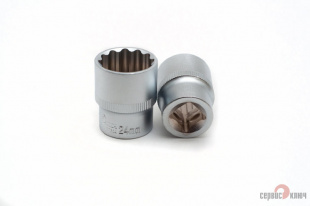 Головка (12 граней) 24мм СЕРВИС КЛЮЧ 77624 фото 115674