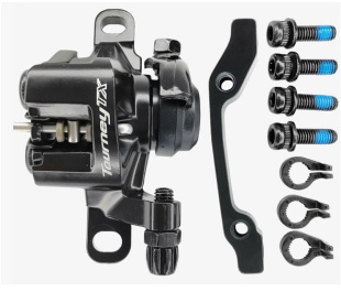 Калипер механический Shimano, BR-TX805, передний, пластиковые колодки, IS F160/R140, без упаковки фото 128753
