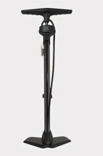 Насос BEE PUMP ручной-напольный, под ниппель AV/FV, с манометром, 32x600мм, алюминий, черный 1281 фото 127767