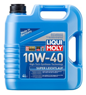 LIQUI MOLY Super Leichtlauf 10W-40 SN A3/B4 (4л) Синт-ое мот.масло  9504/1916 фото 128554