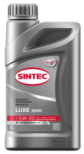 Sintec Luxe 5000 5W30 A3/B4 SL/CF 1л п/с фото 131796