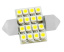 Автолампа диод T11 (C5W) 12V 16SMD диод с цок. 31мм SKYWAY белая К-Т 2ШТ  111631 S08201160