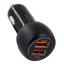 Адаптер автомобильный CARLINE® 2хUSB "Quick Charge 3.0" в прикуриватель 12В, цвет черный,CH-2QC  t('фото') 0