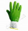 Перчатки покрытые вспененным латексом зеленым (4526) (120 пар)