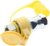 Евроразъем пневматический M22 (+переход на М16) с клапаном (желтый) INF.10.169Y
