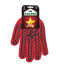 Перчатки красные с черным ПВХ  7 класс XL (4040) Звезда (200пар)