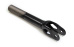 Вилка для трюкового самоката 100мм х1-1/8", стальная, резьбовая, шток 200мм, матовая черная 9419