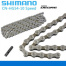 Цепь Shimano Deore, HG54, 10 скоростей, 122 звенньев, пин, серебристая, без упаковки