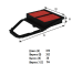 Фильтр воздушный AG 315 \17220PLC000\GOODWILL   HONDA Civic (01-06) 1.4/1.6  (VIC.A-870)