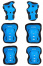 Защита детская STG YX-0317 комплект:наколенники, налокотник, защита кисти.синий, р М 89949