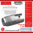 Гофра глушителя усиленная СУПЕРГИБКАЯ WireMesh (нержав. сталь AISI 304) TRANSMASTER   60/250s \89277