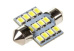 Автолампа диод T11 (C5W) 12V 12 SMD 1-конт 36мм Белая SKYWAY комп.2 шт S08201156