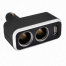 Разветвитель прикуривателя 2 гнезда + USB  SKYWAY Черный, предохранитель 5А, USB 1A 02301003