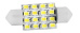 Автолампа диод T11 (C5W) 12V 16SMD  36мм.1 конт.SKYWAY белая К-КТ 2 ШТ 111636 S08201162